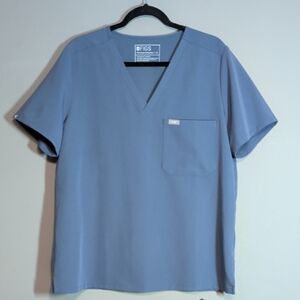 FIGS Catarina Space Navy PO# 2704 Short Sleeve Scrub Top XL